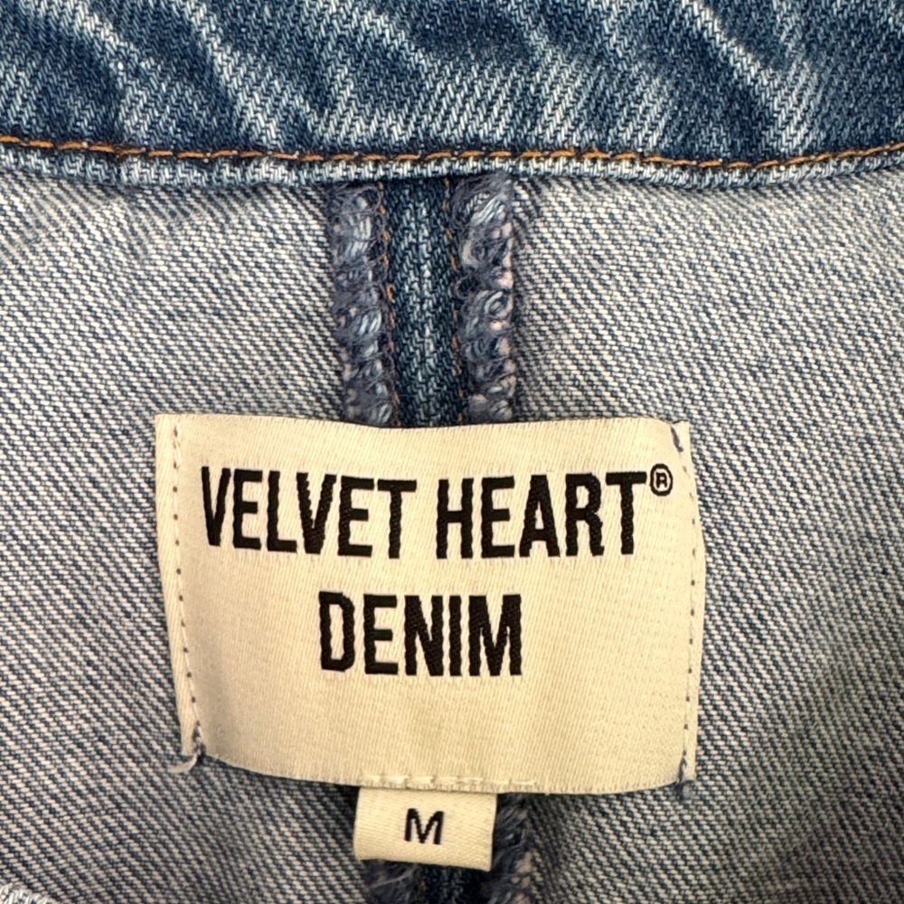 Velvet Heart Blue Denim Vest with Button Accents - Picture 2 of 8